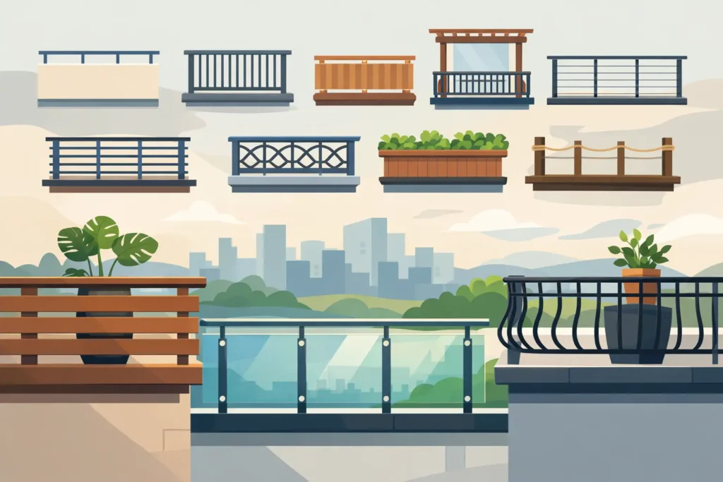 10 Residential Balcony Railing Ideas