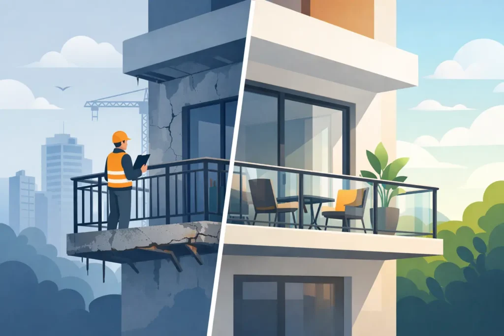 Condominium Balcony Retrofit Example Explained