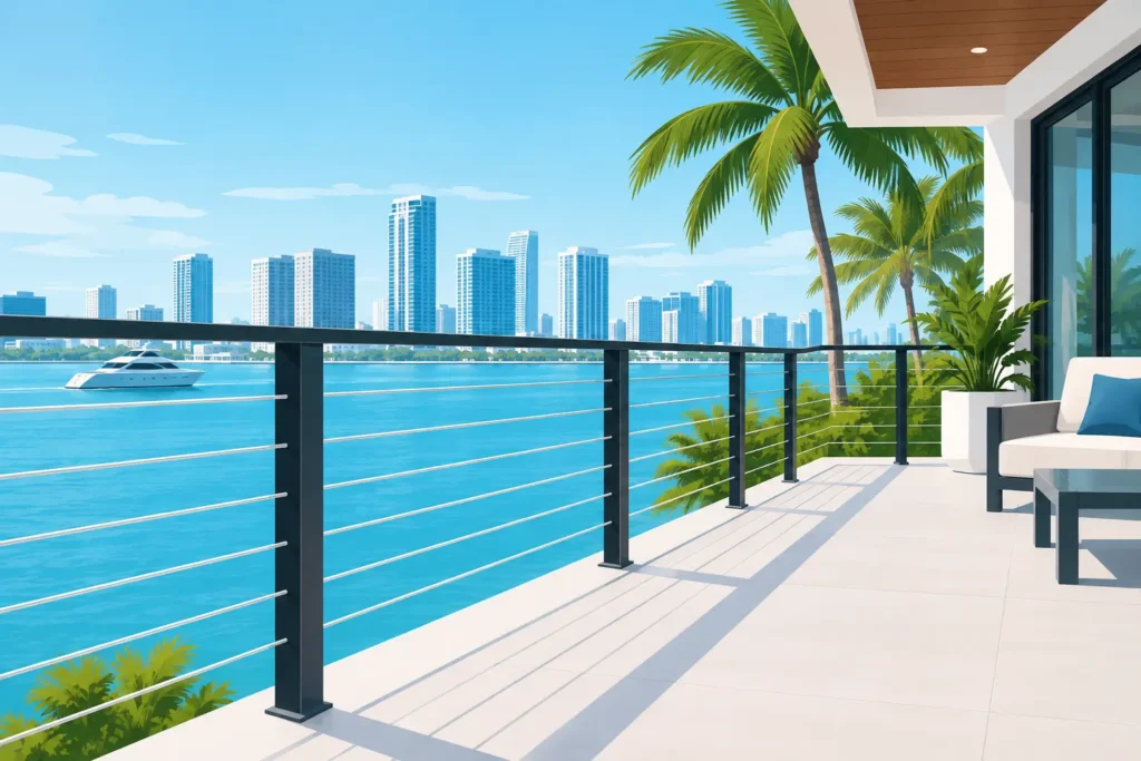 Cable Railings for Miami Homes and Buildings