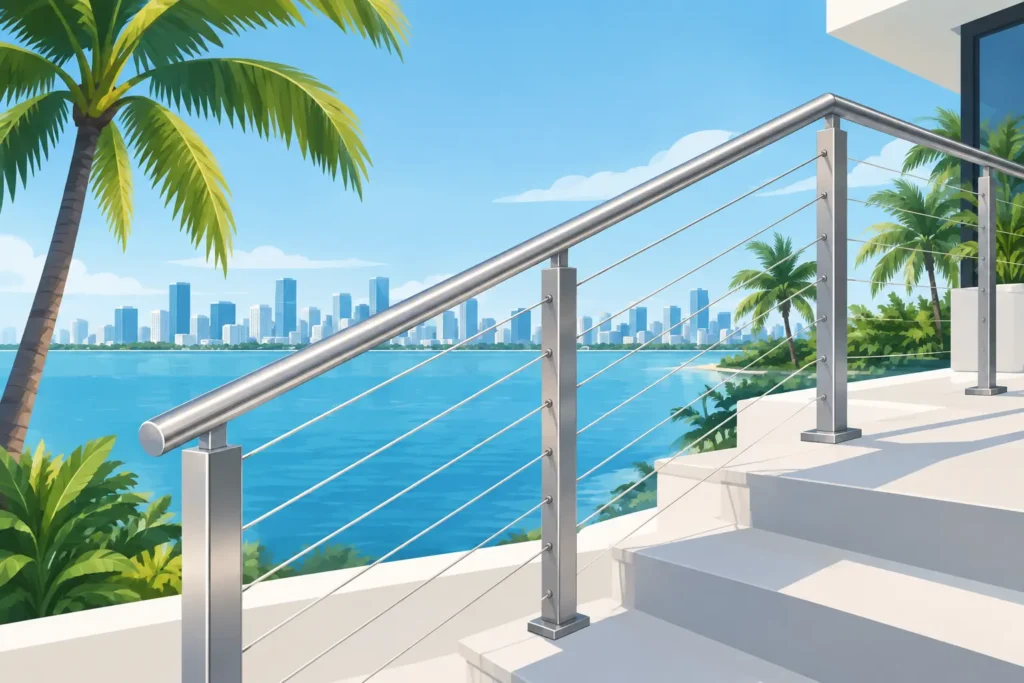 Metal Handrails That Perform in South Florida